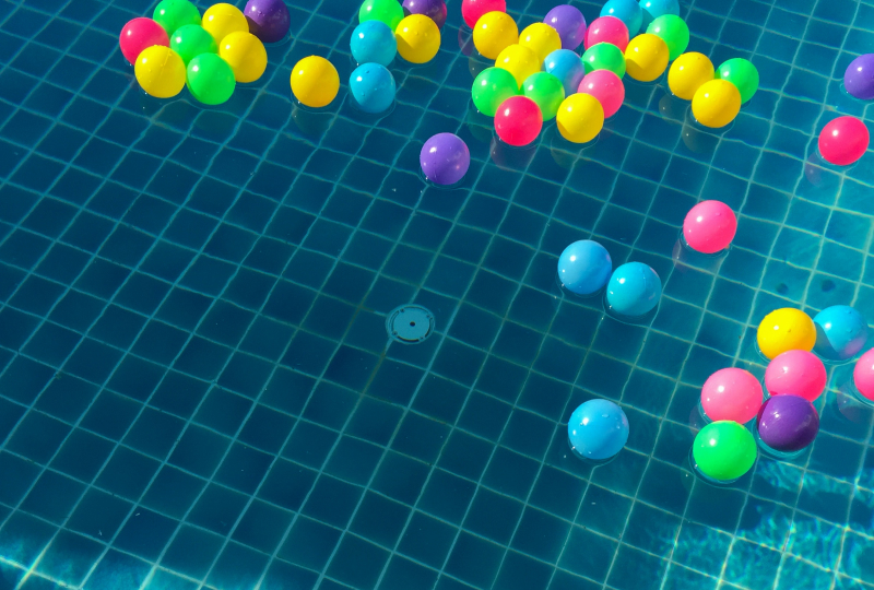 floats in pool